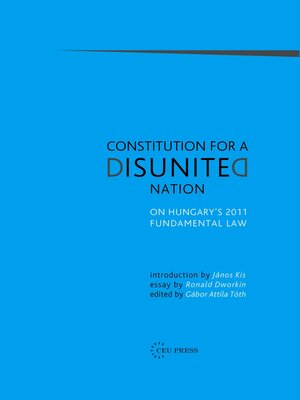 cover image of Constitution for a Disunited Nation